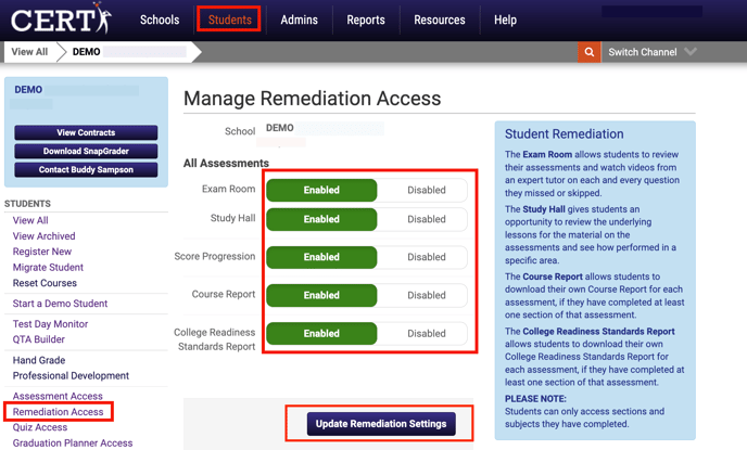 Remediation Access